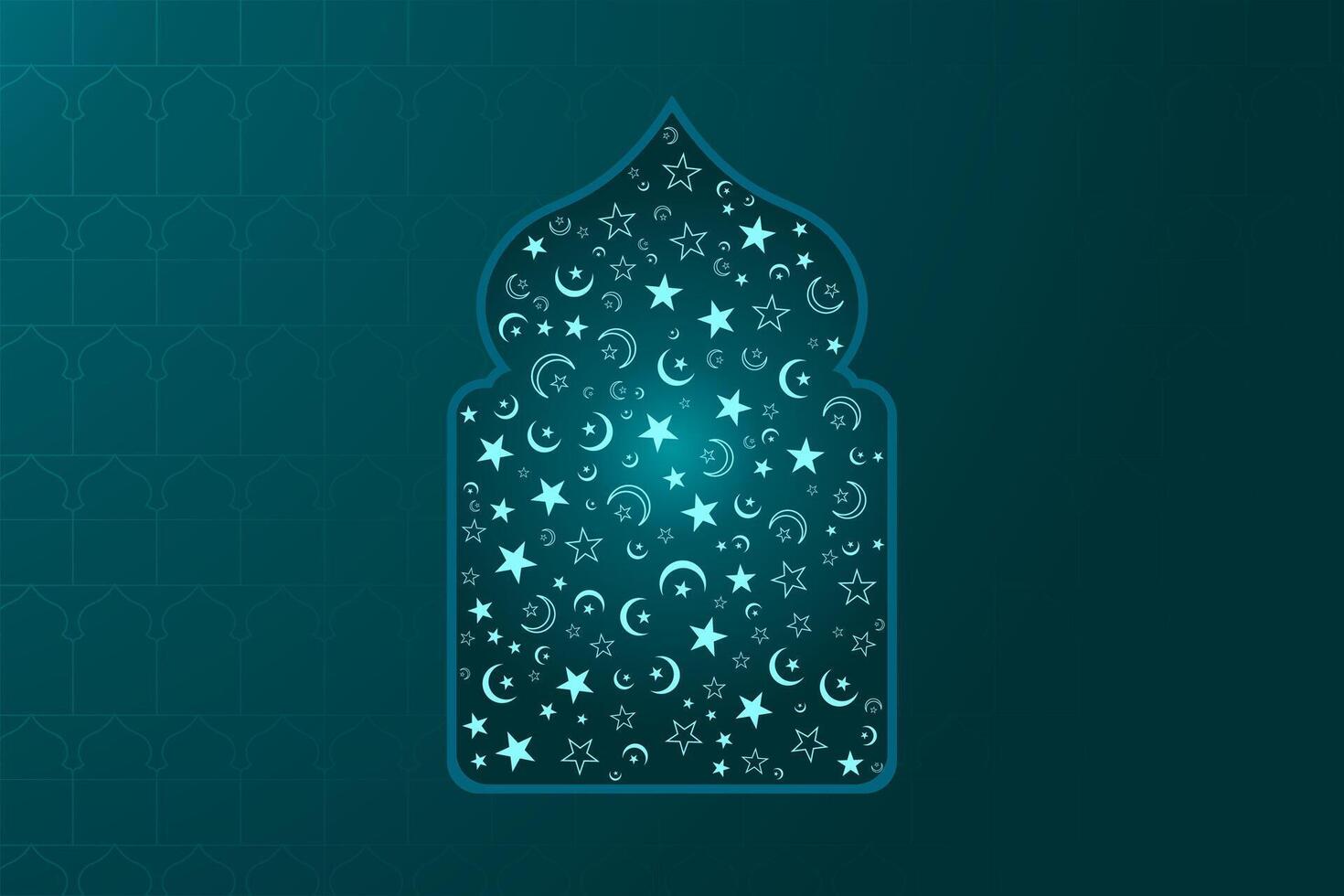 Ramadan kareem greeting card with arabic arabic calligraphy design vector