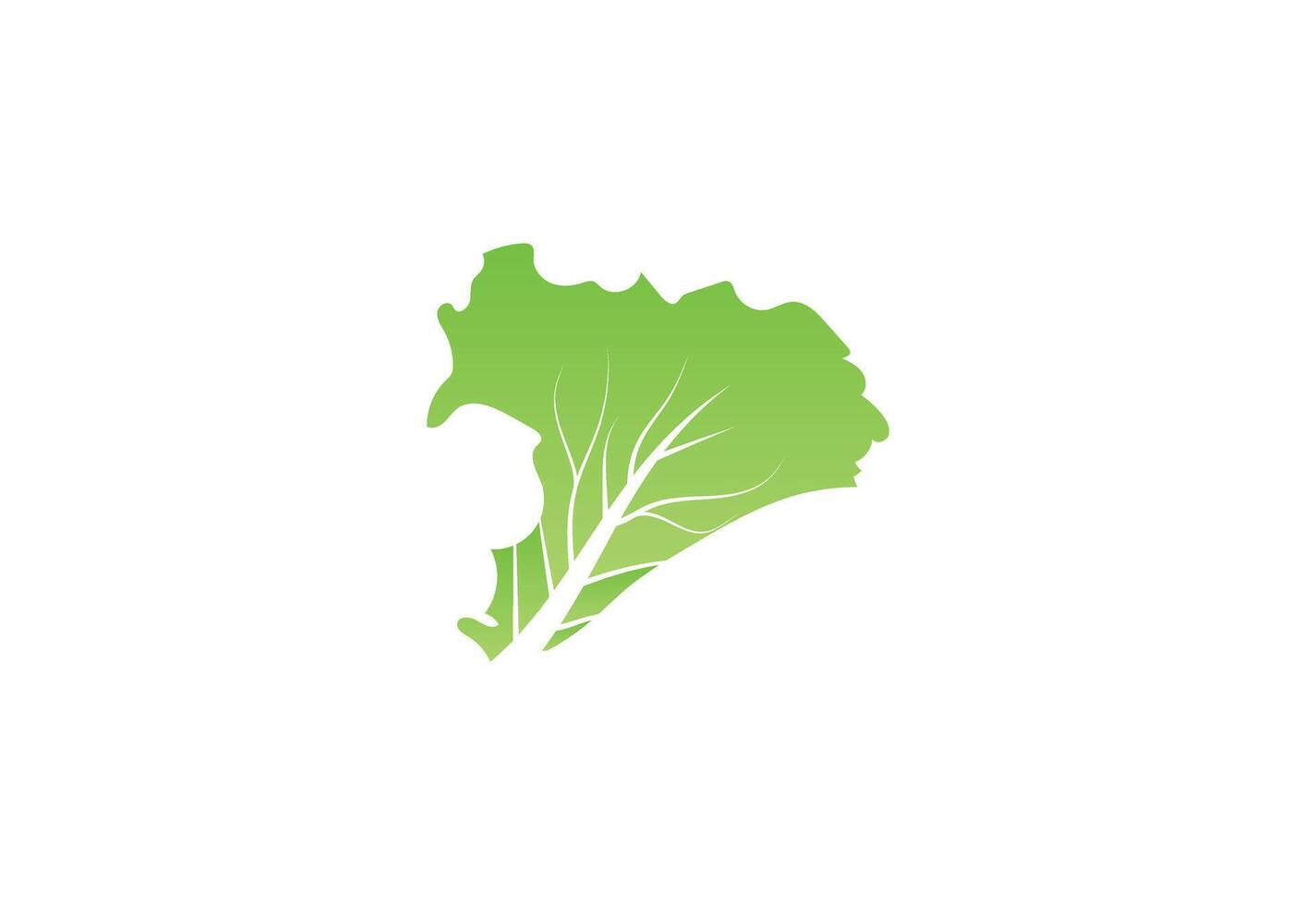 Fresh Green Lettuce logo design, leaves green salad, design concept vector