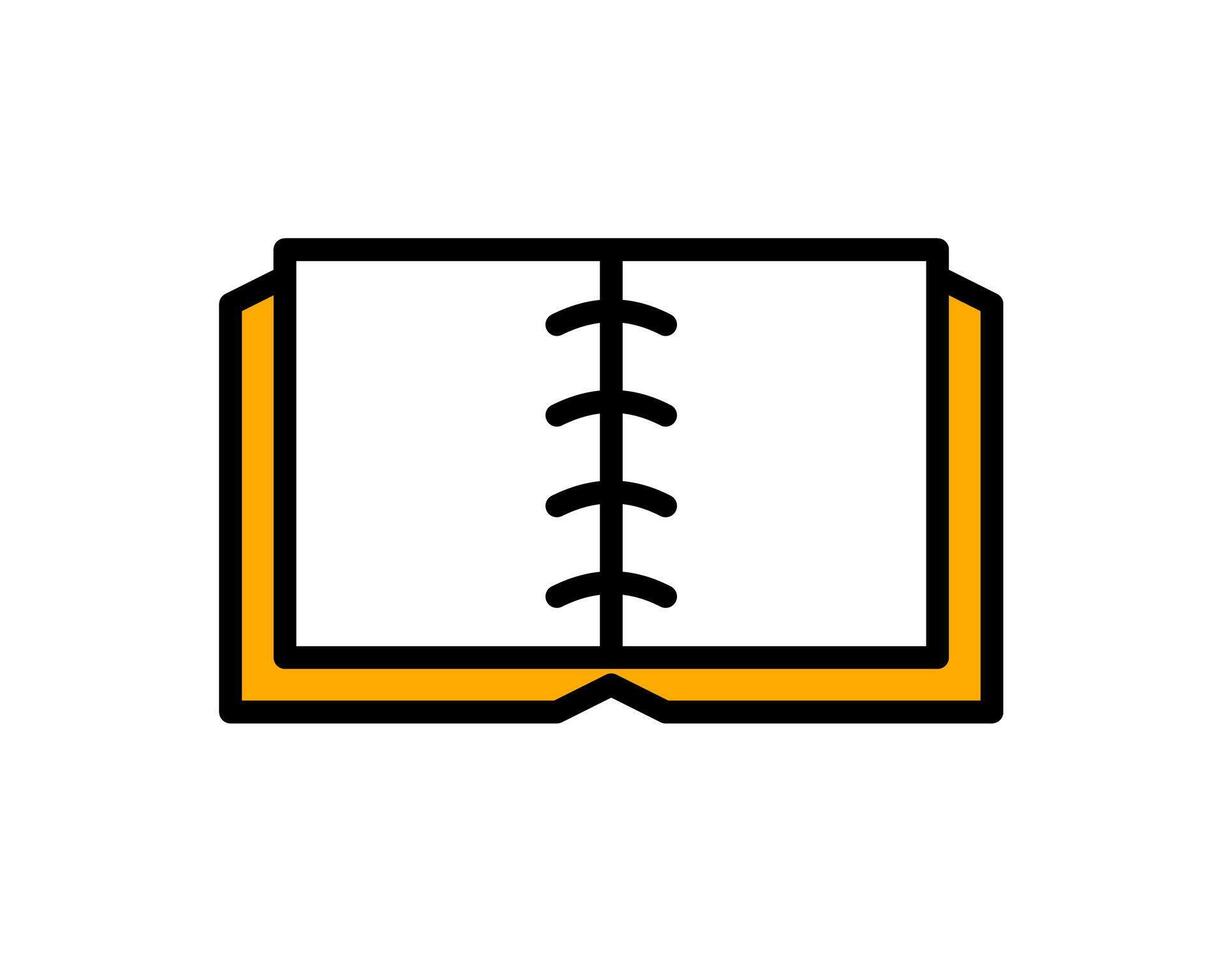 Illustration of open books symbolizing learning vector