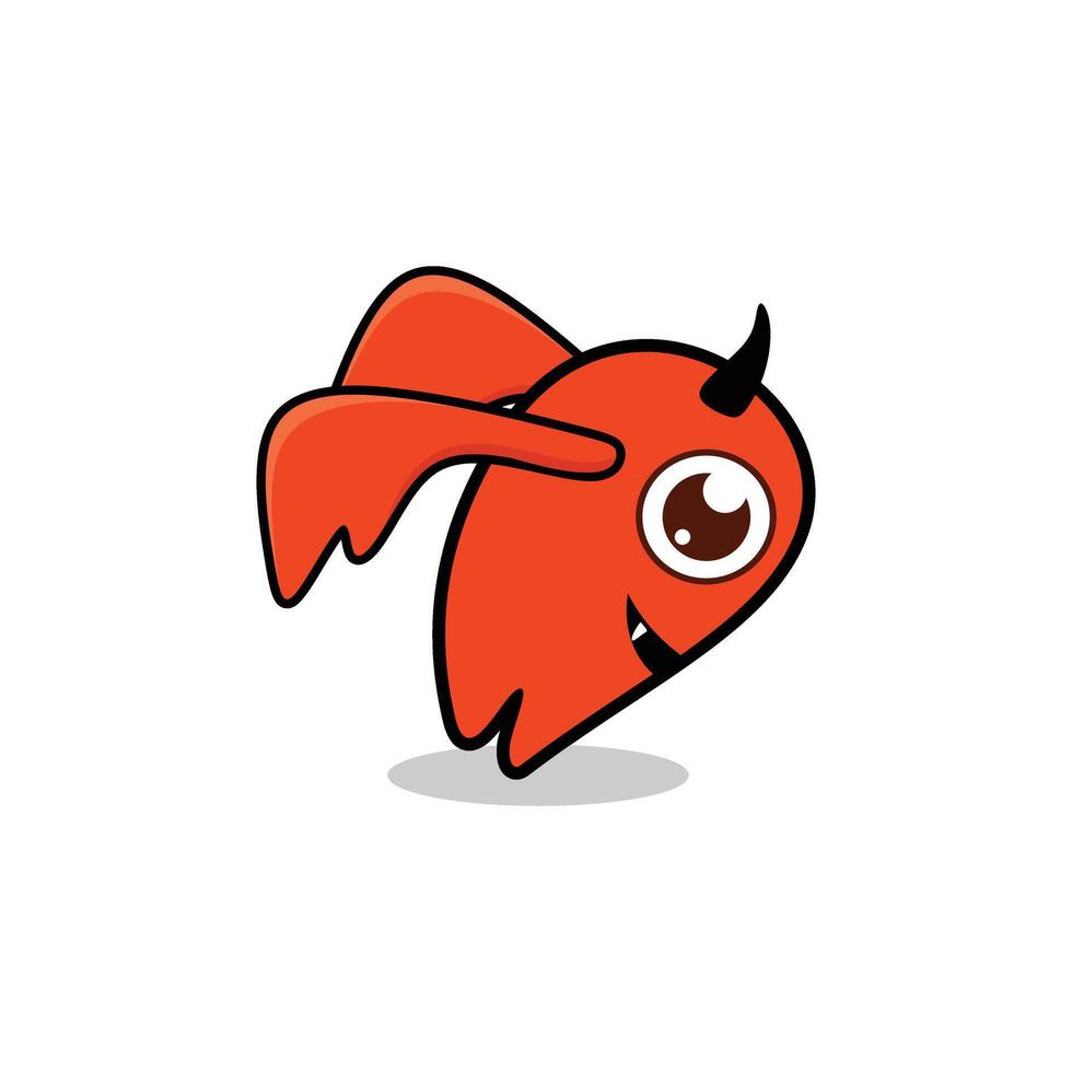 CUTE MONSTER IN CARTOON STYLE vector