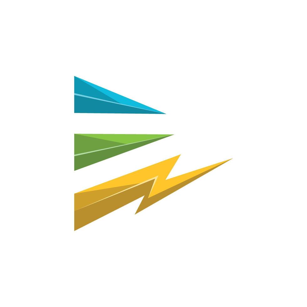 letter E power energy logo type vector