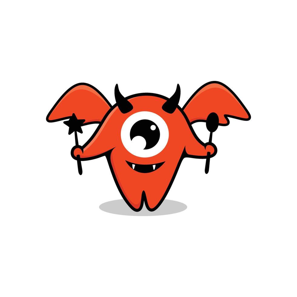 CUTE MONSTER IN CARTOON STYLE vector