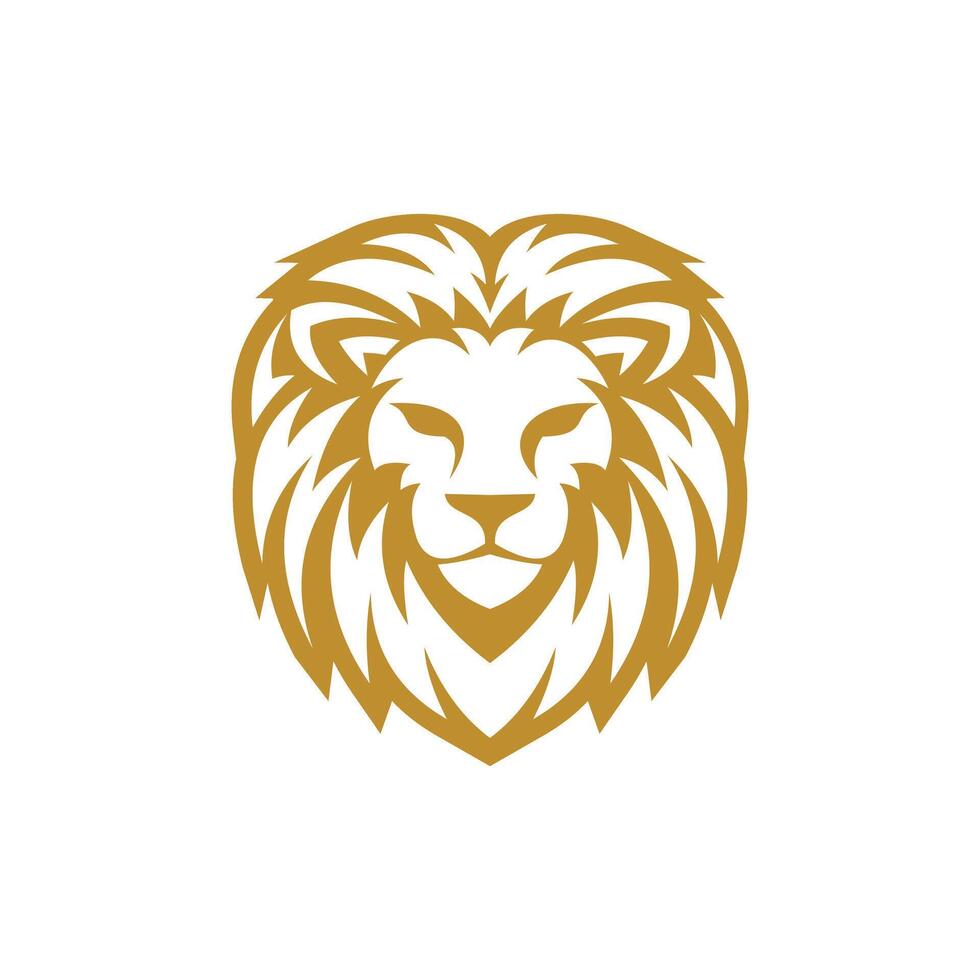 Royal king lion logo vector