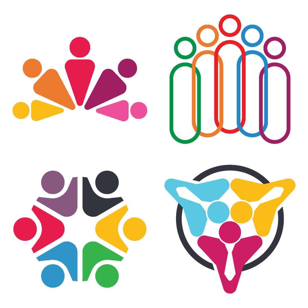 Community Logo Template Icon vector