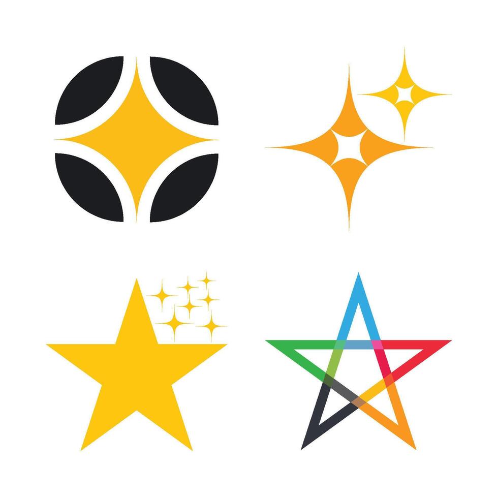 Star Logo Template Icon vector