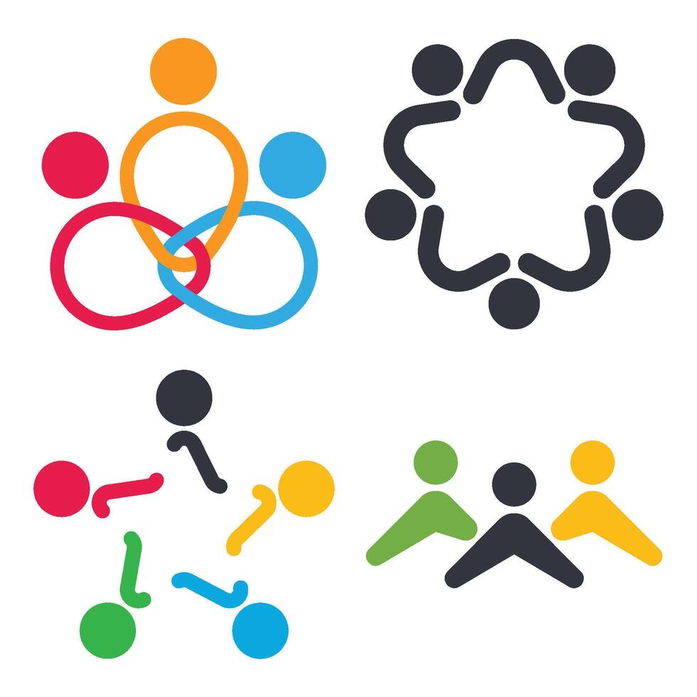 Community Logo Template Icon vector