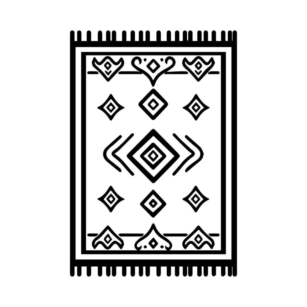 carpet icon or modern line symbol vector