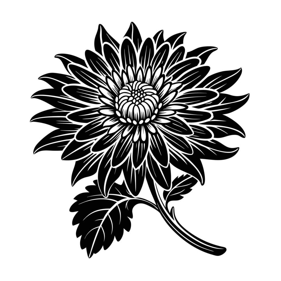 trendy flower design vector