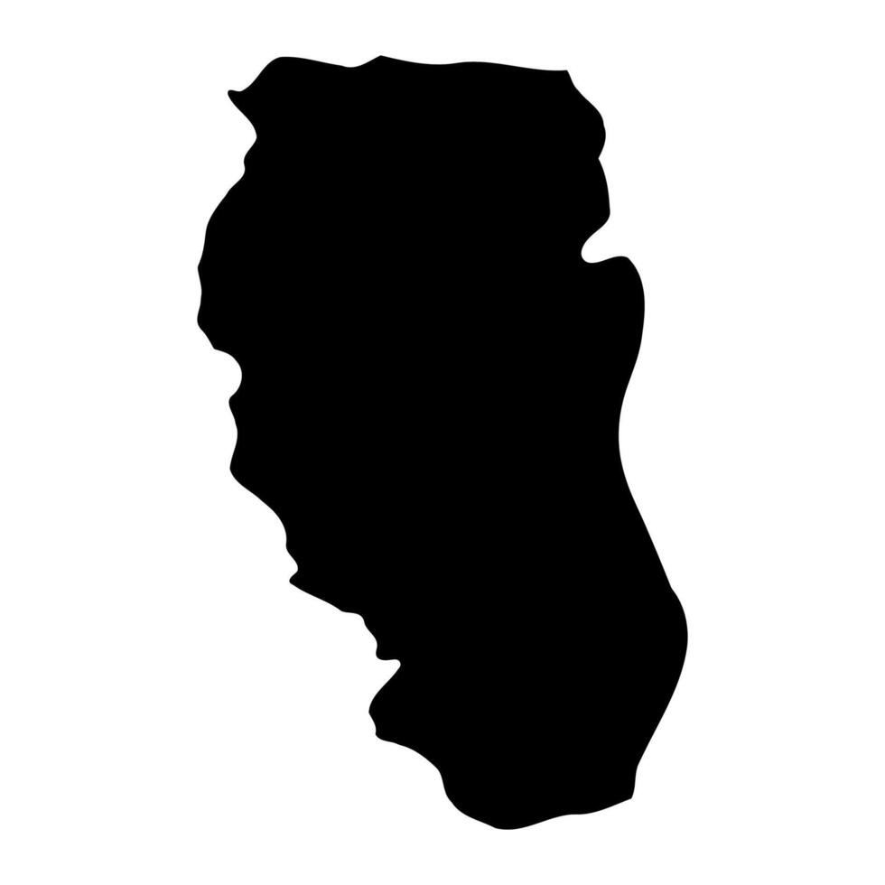 Kiruhura district map, administrative division of Uganda. illustration. vector