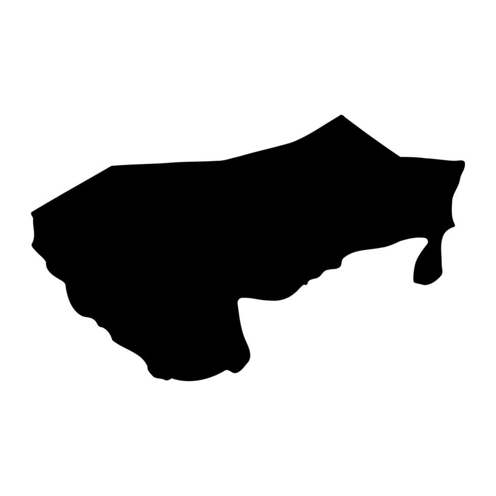 Lamwo district map, administrative division of Uganda. illustration. vector
