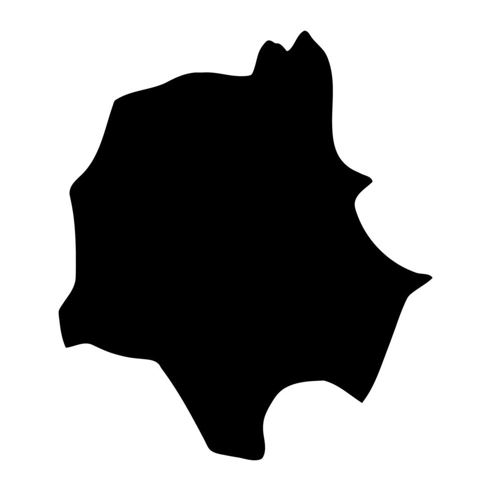 Zombo district map, administrative division of Uganda. illustration. vector