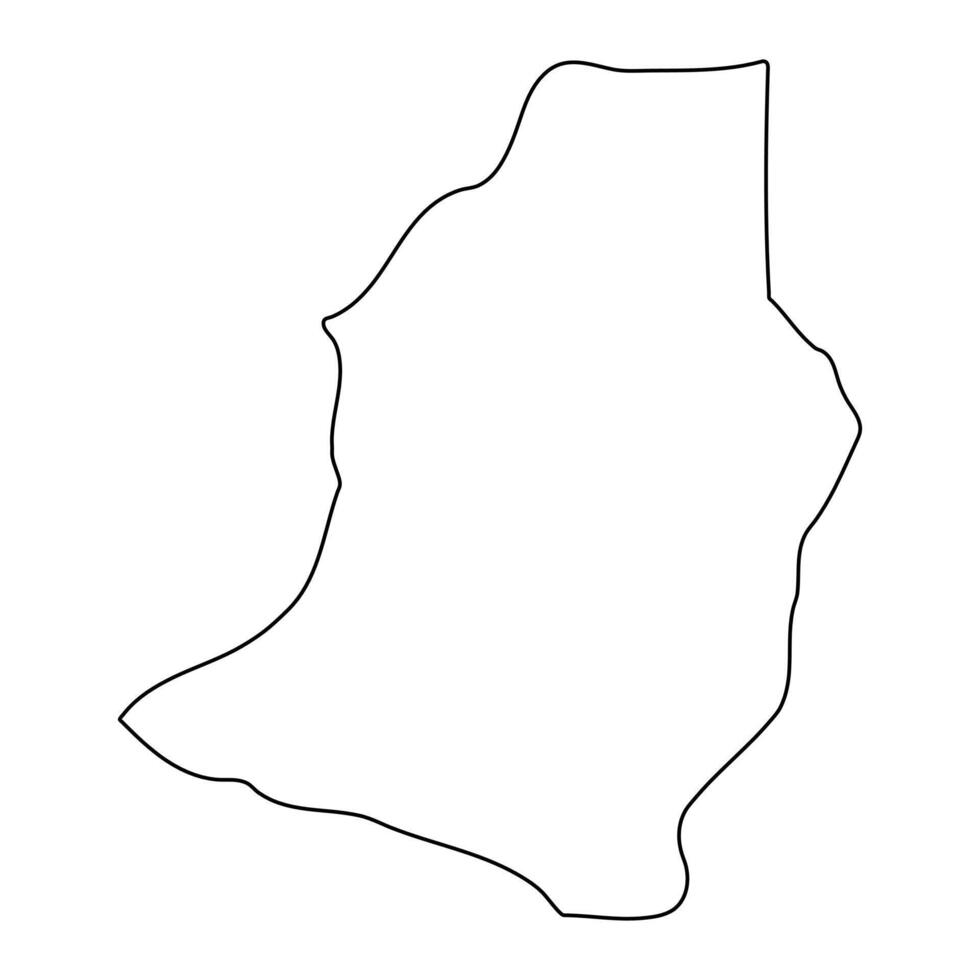 Bukedea District map, administrative division of Uganda. illustration. vector