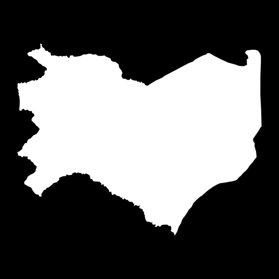 Cuvette department map, administrative division of Republic of the Congo. illustration. vector