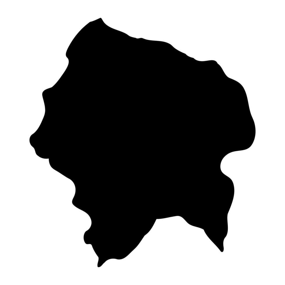 Kyenjojo district map, administrative division of Uganda. illustration. vector