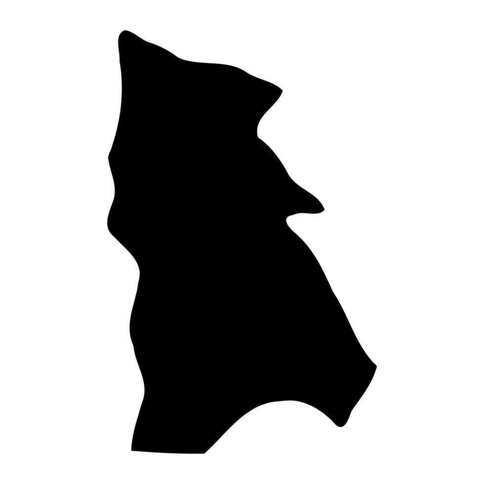 Kisoro district map, administrative division of Uganda. illustration. vector