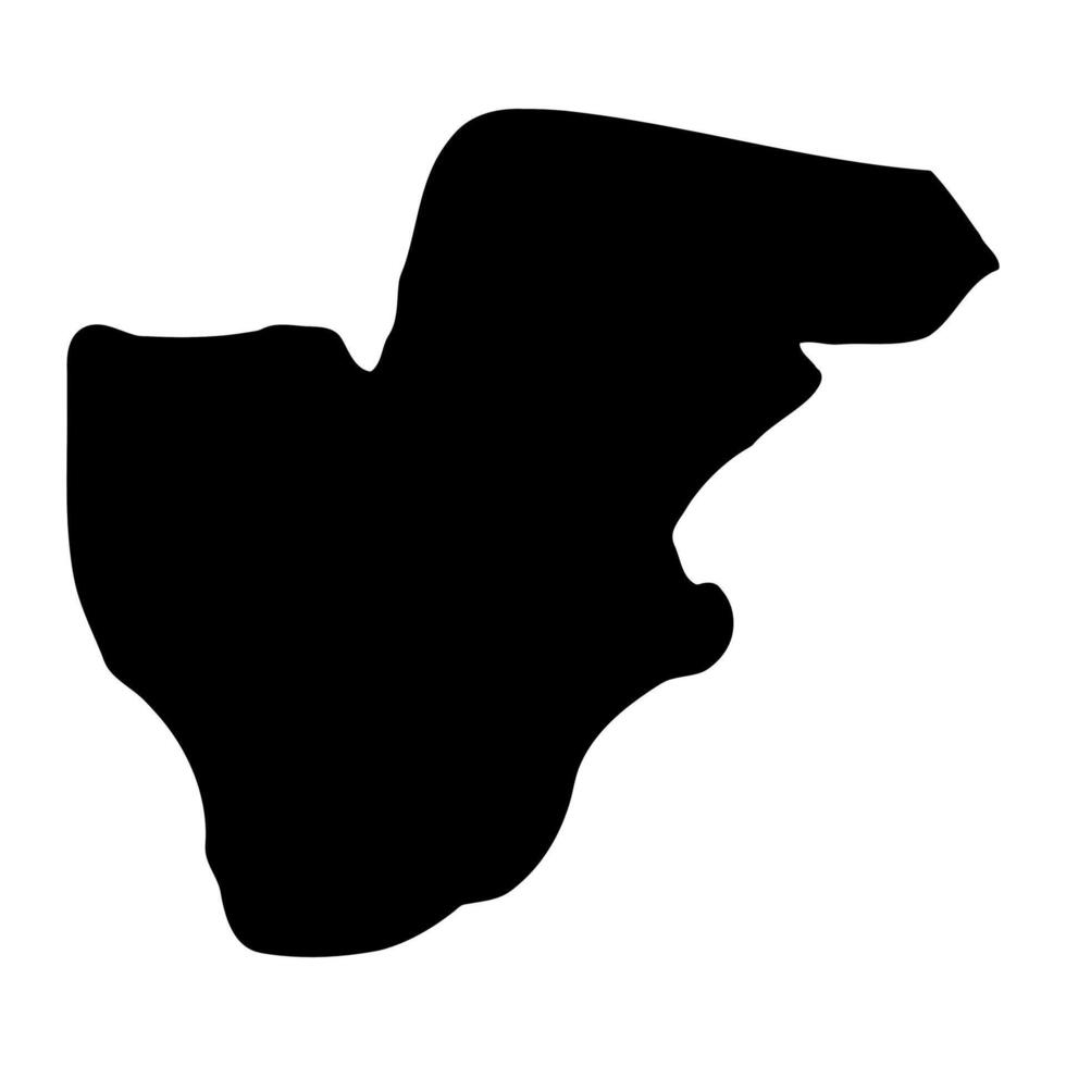 Oyam district map, administrative division of Uganda. illustration. vector