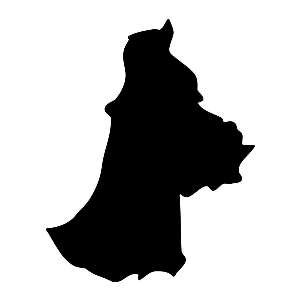 Mbarara district map, administrative division of Uganda. illustration. vector