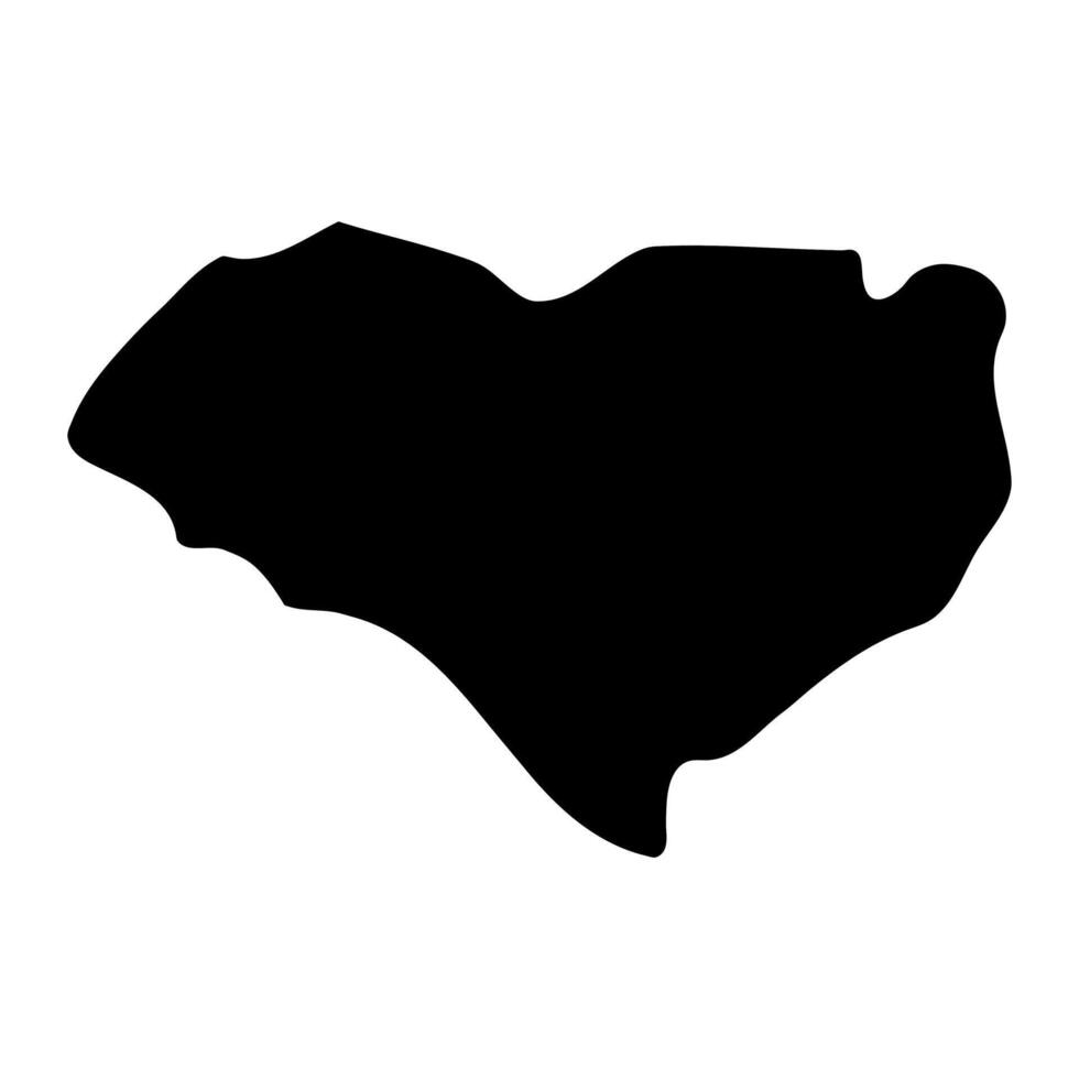 Lwengo district map, administrative division of Uganda. illustration. vector