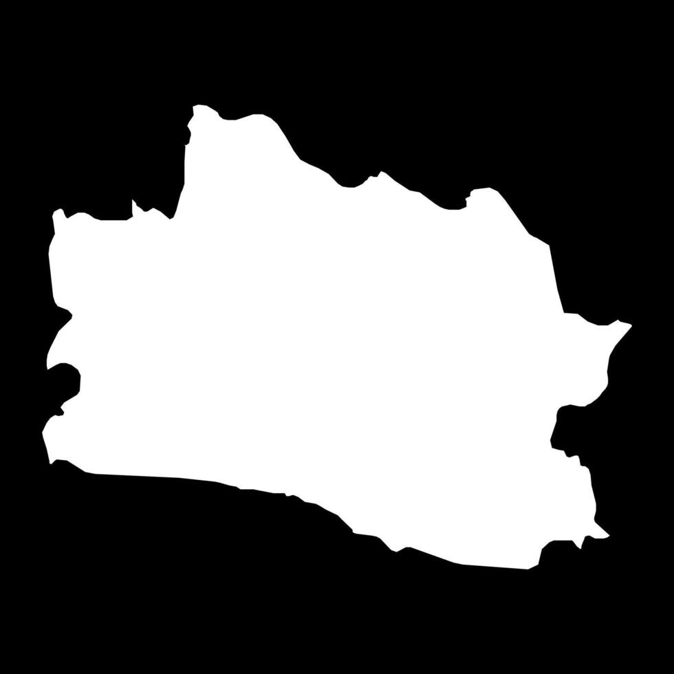 West Java province map, administrative division of Indonesia. illustration. vector