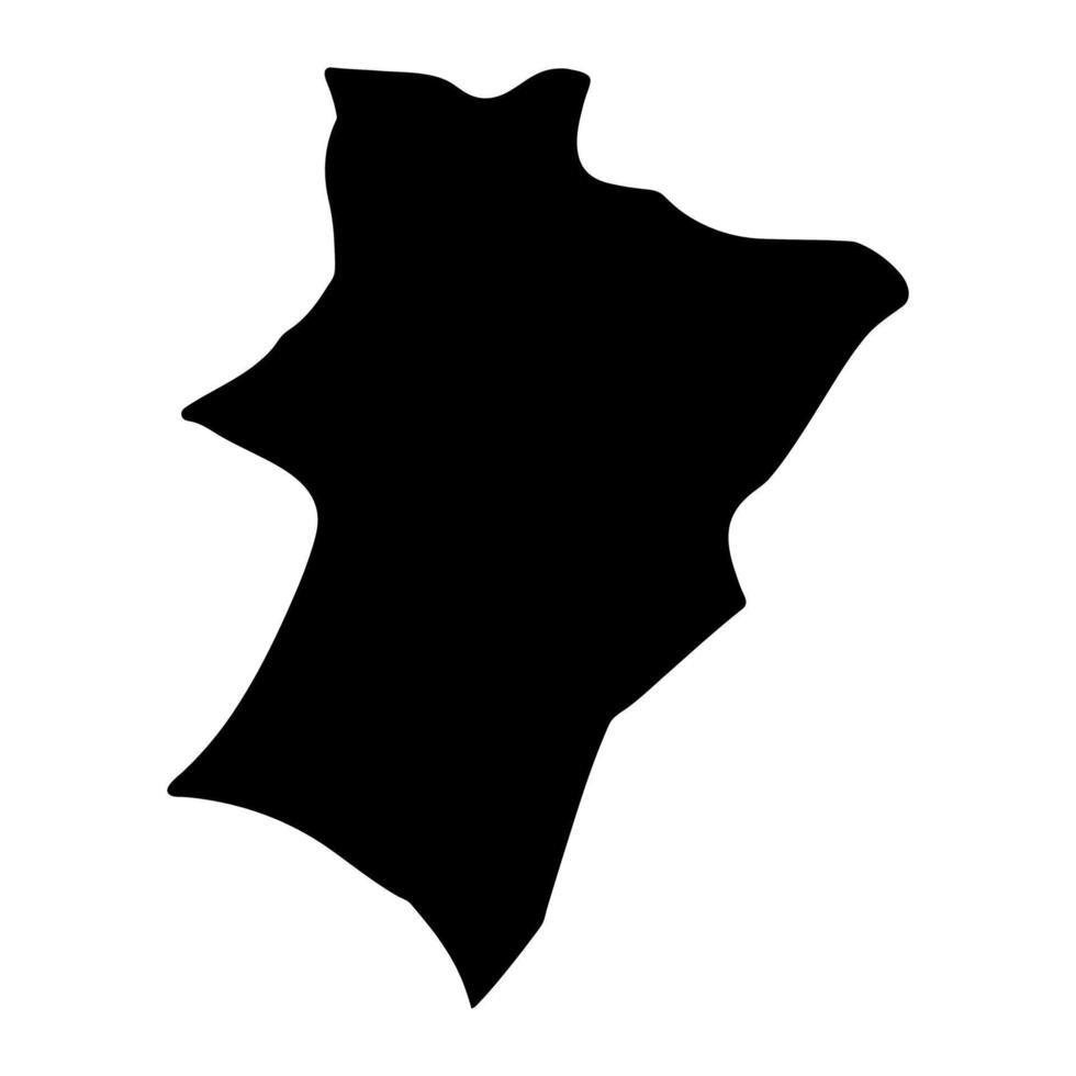 Mbale district map, administrative division of Uganda. illustration. vector