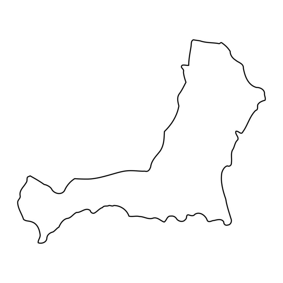 Amuru District map, administrative division of Uganda. illustration. vector