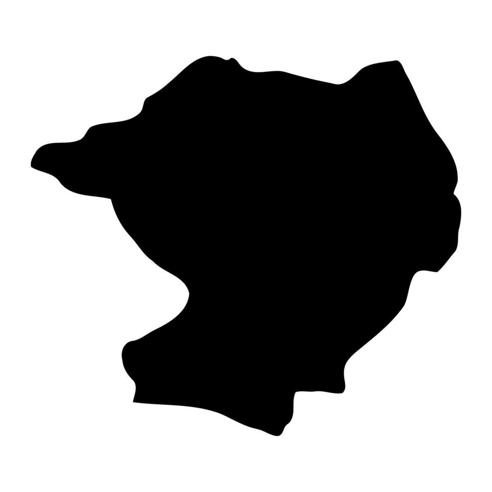 Kyankwanzi district map, administrative division of Uganda. illustration. vector