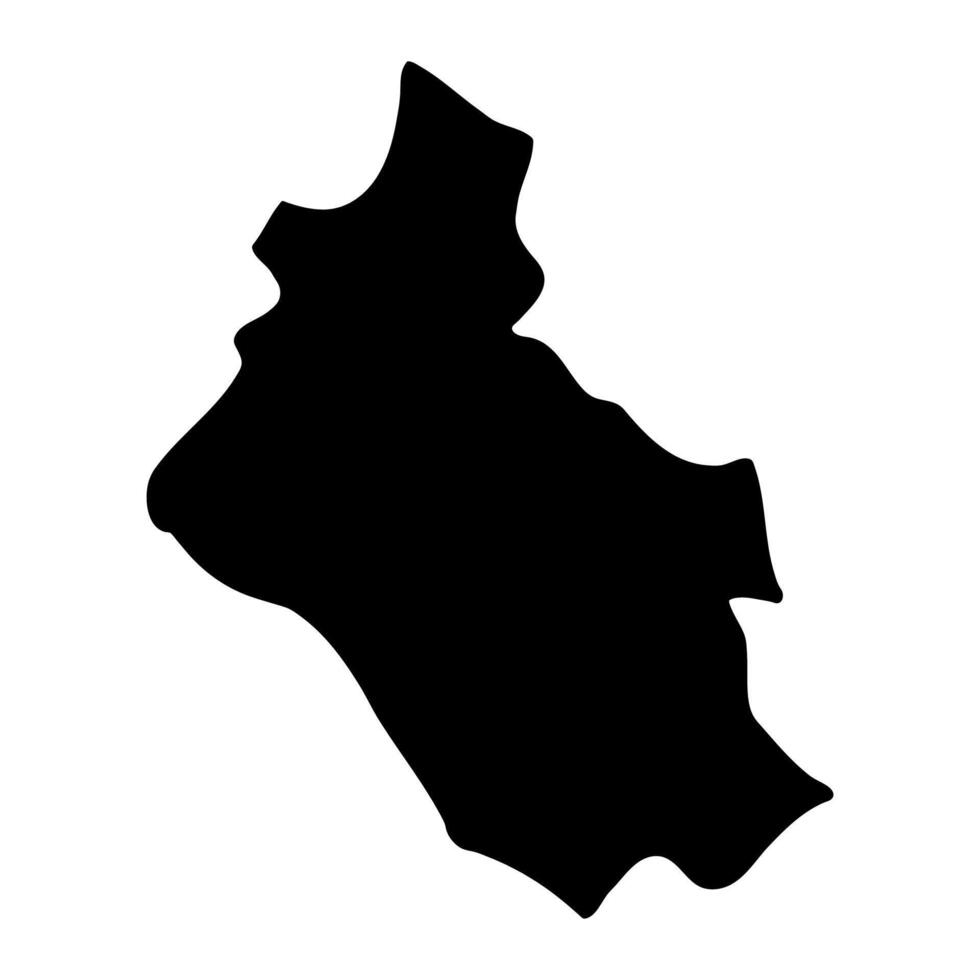 Mitooma district map, administrative division of Uganda. illustration. vector