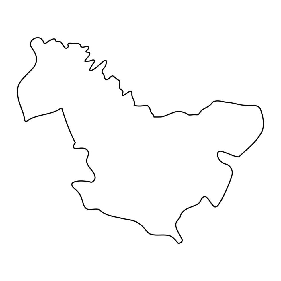 Alebtong District map, administrative division of Uganda. illustration. vector