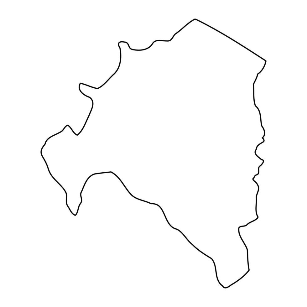 Amuria District map, administrative division of Uganda. illustration. vector