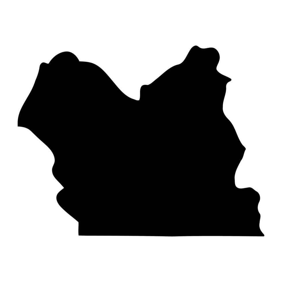 Rakai district map, administrative division of Uganda. illustration. vector