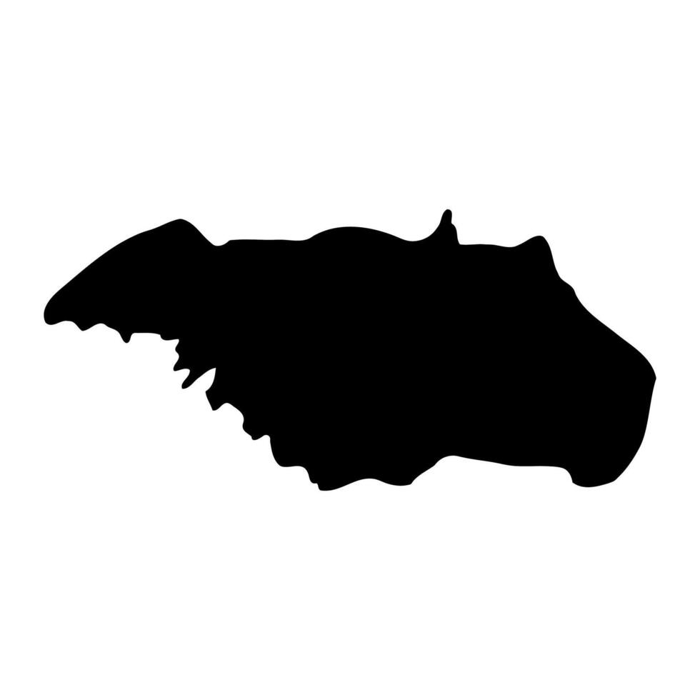 Otuke district map, administrative division of Uganda. illustration. vector