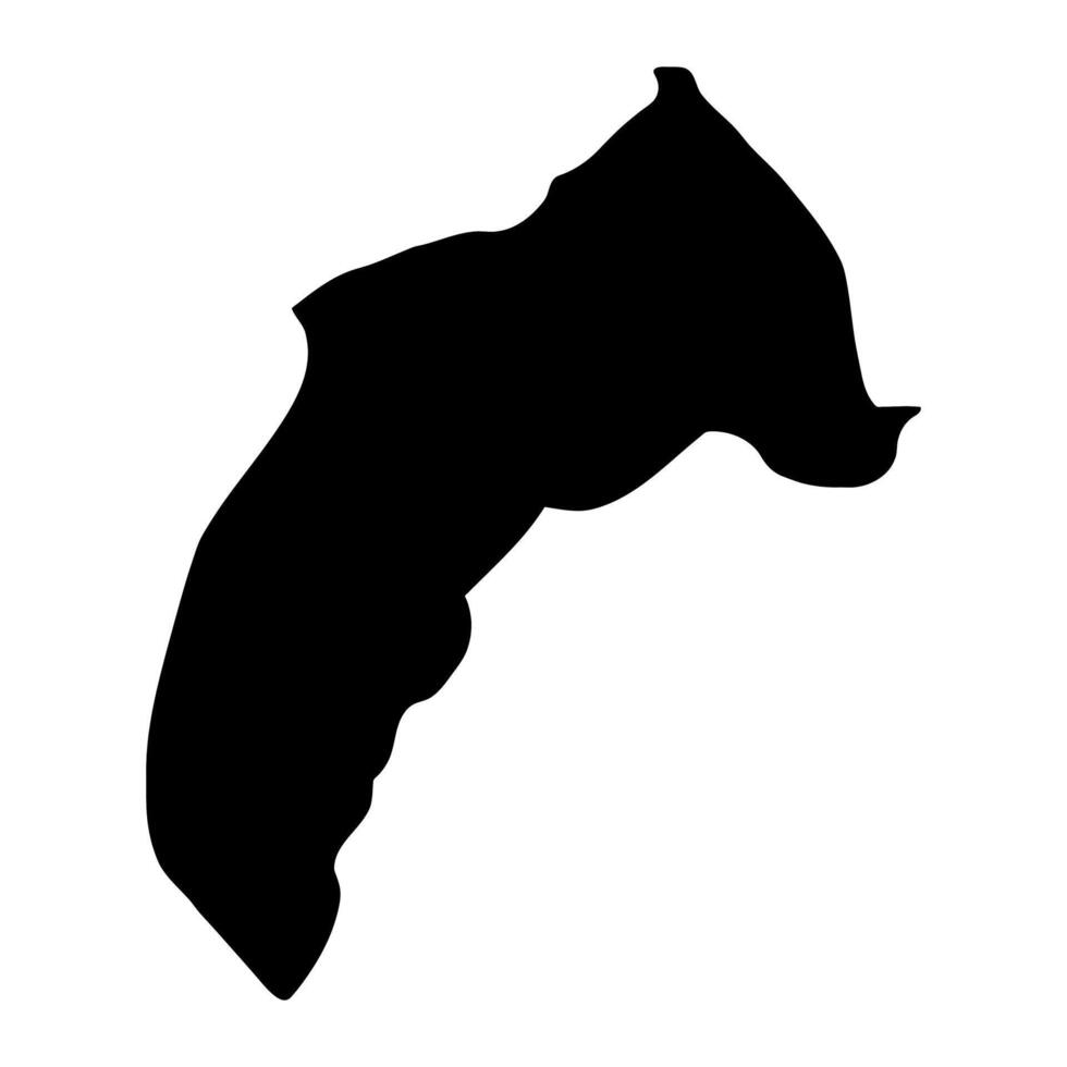 Moyo district map, administrative division of Uganda. illustration. vector