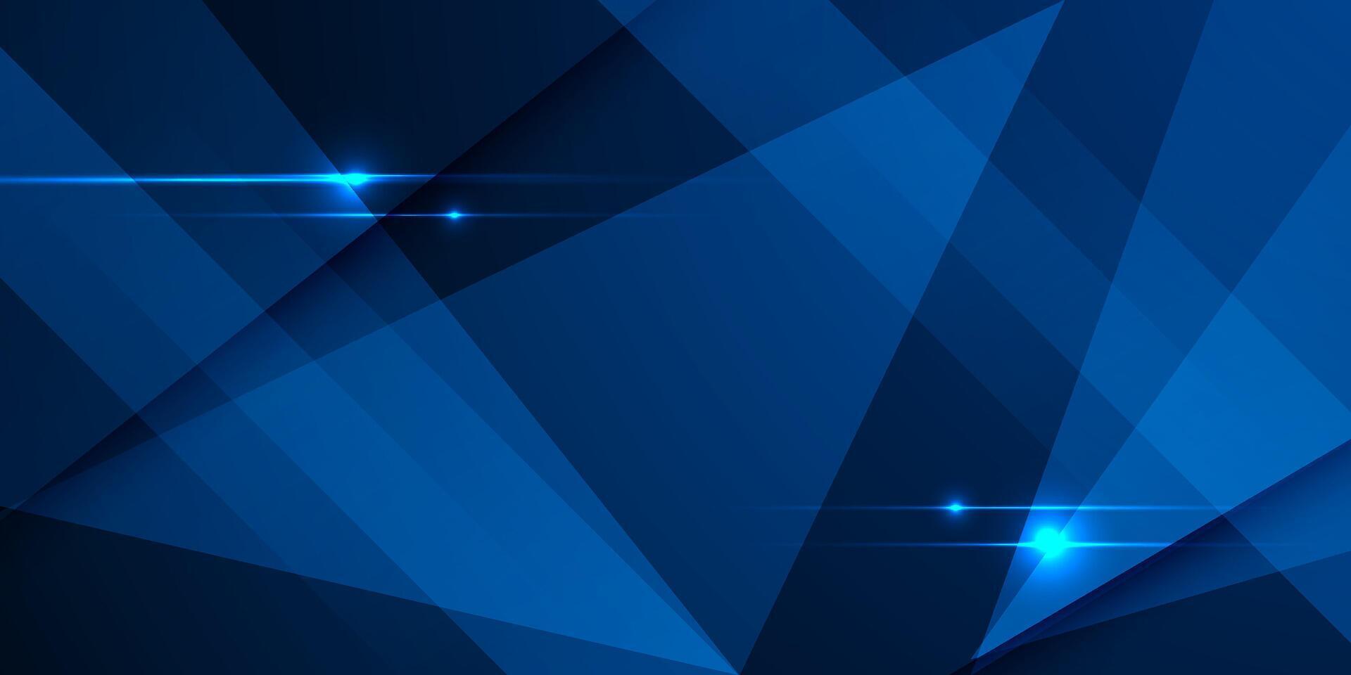 Abstract dark blue gradient background with geometric overlap design. Blue background with shadow and lights. Abstract background texture design, poster, banner blue background. vector
