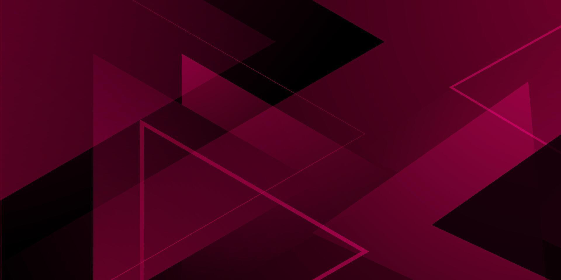 Abstract dark red sporty background. Triangle on dynamic color geometric design. Modern overlap papercut futuristic background illustration. vector