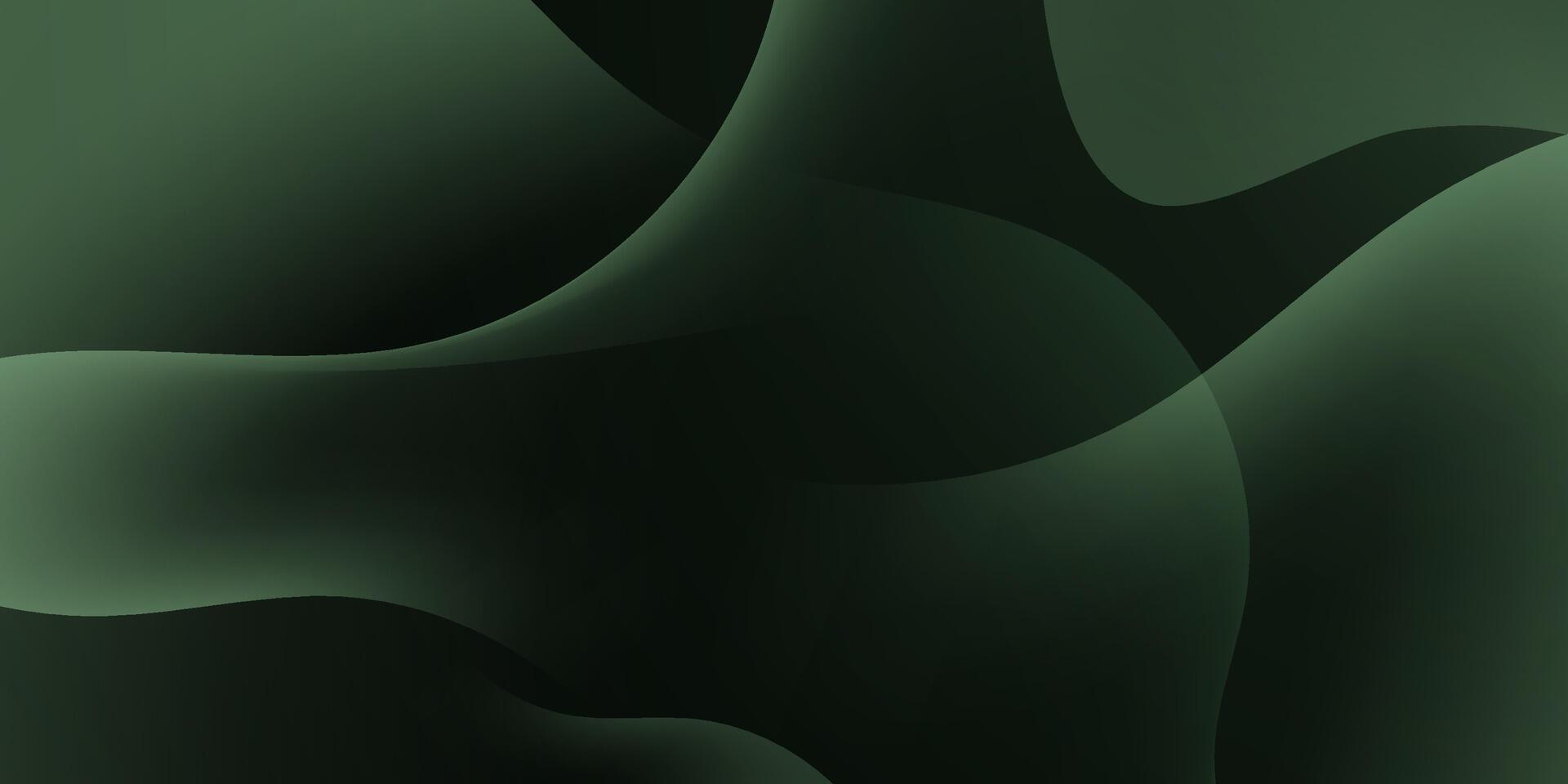 Abstract dark green luxury background with fluid geometric pattern element for poster, flyer, digital board and concept design. vector