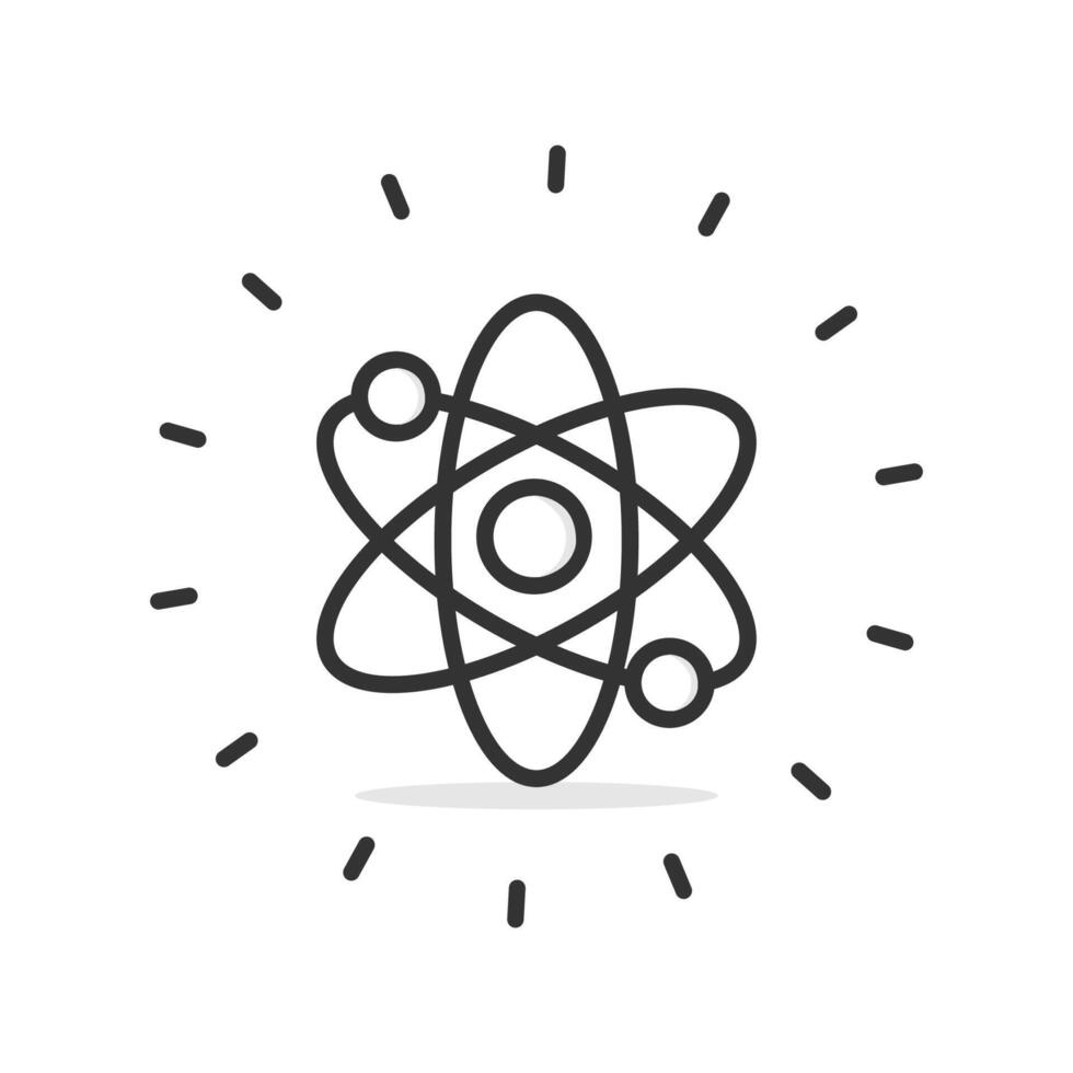 Molecular sign symbol isolated illustration on white background. vector