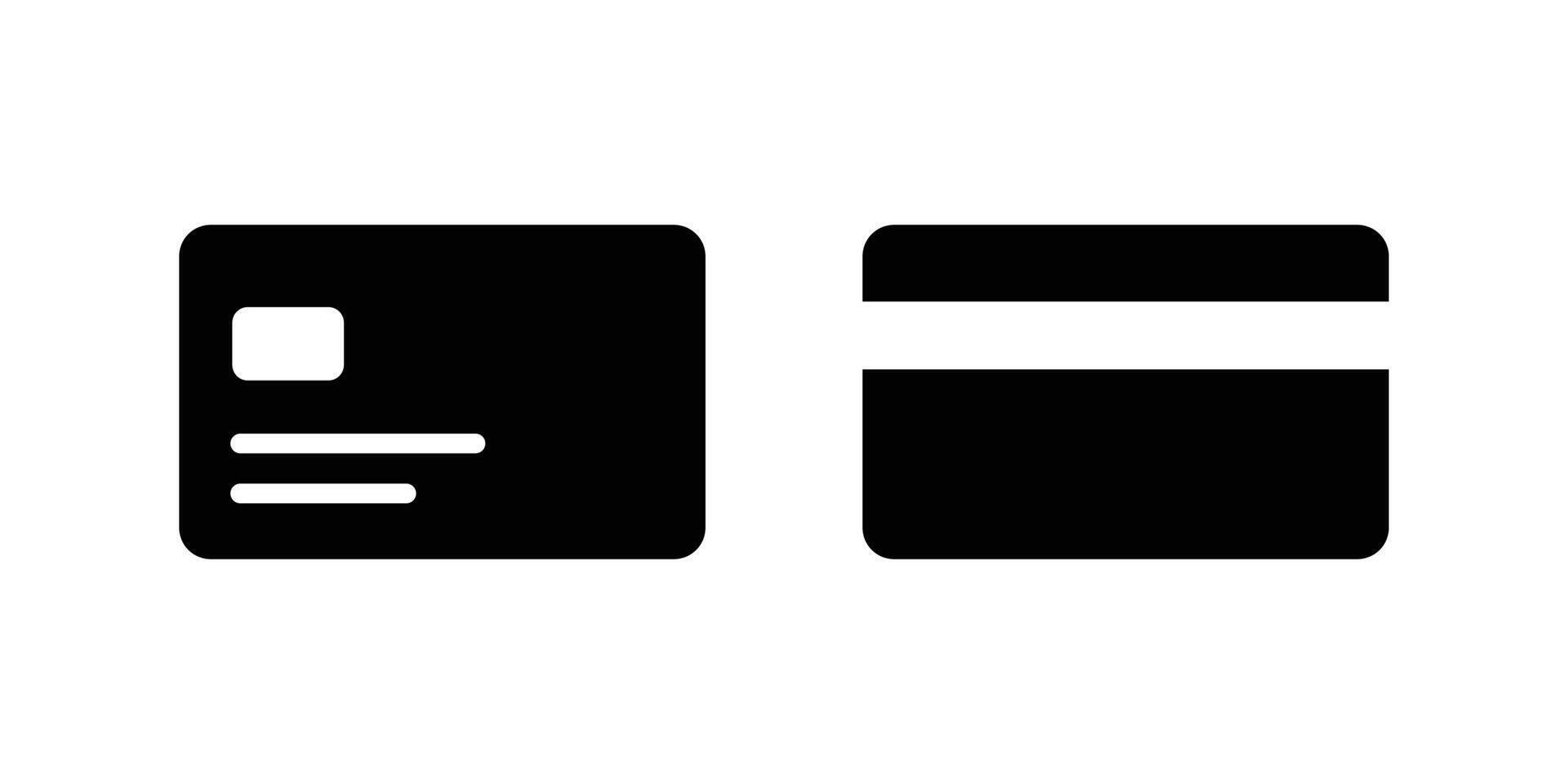 Credit card icon set. Atm card design. Credit card payment and cash withdrawal icon vector
