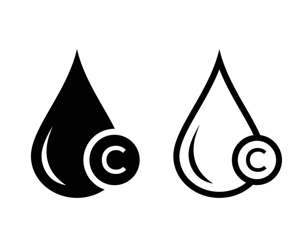 Vitamin C icon. Simple vitamin C icon. For design needs related to vitamin C. Such as the ingredients in a product. Vitamin C nutrition line icon vector