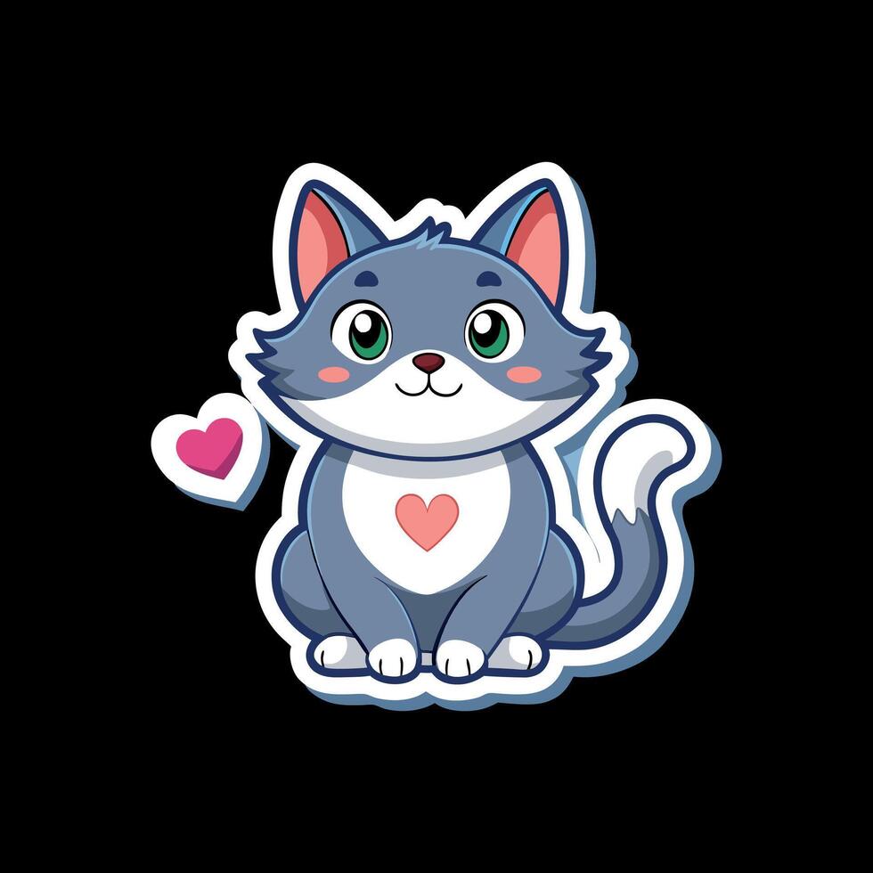 cat lover funny design vector