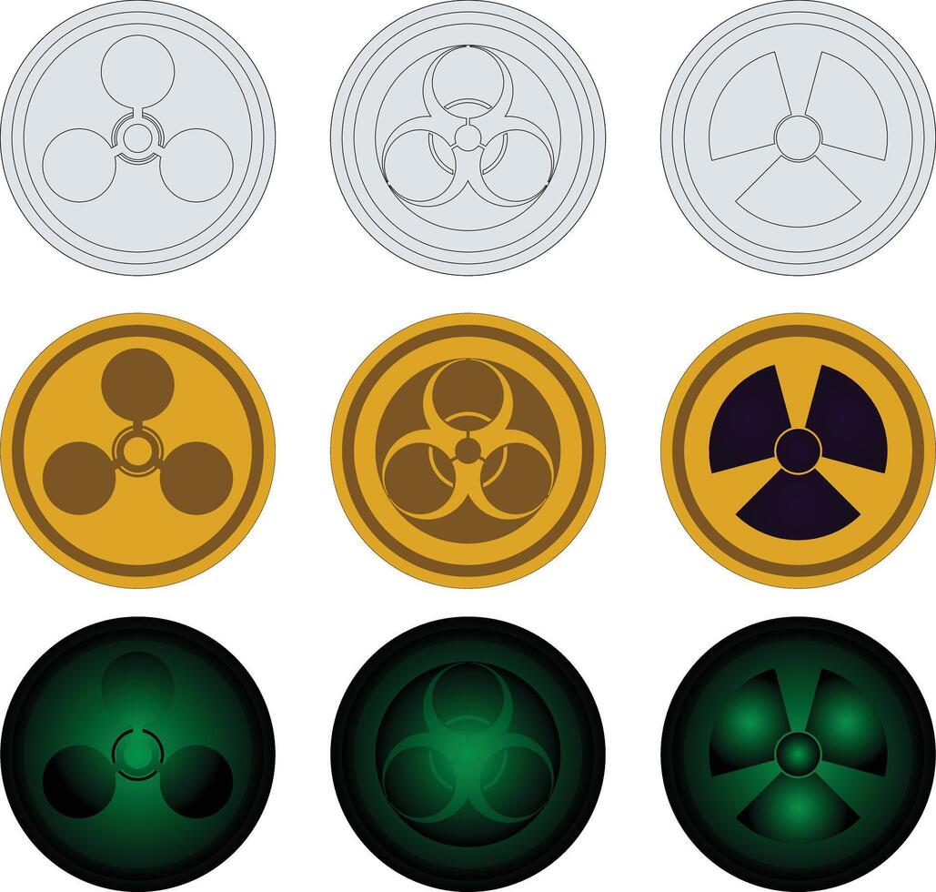 Symbol automic biological chemical vector