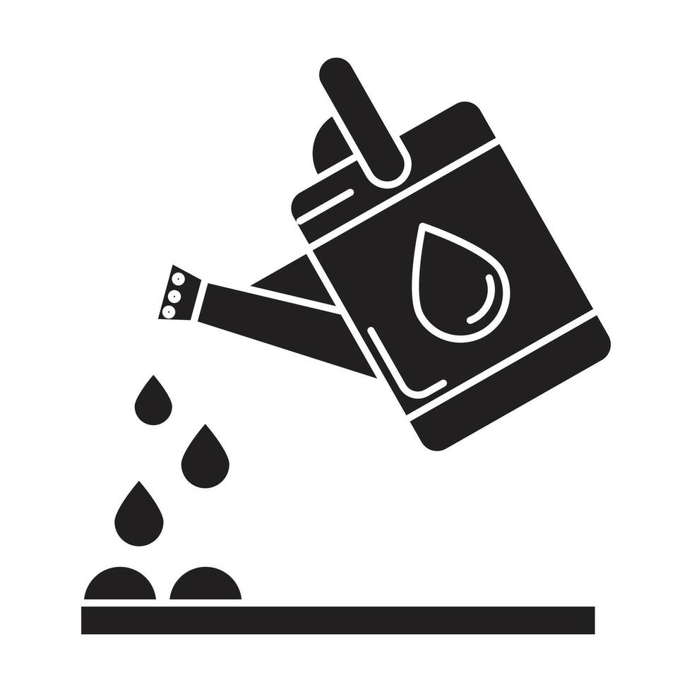 Watering can icon on white background vector