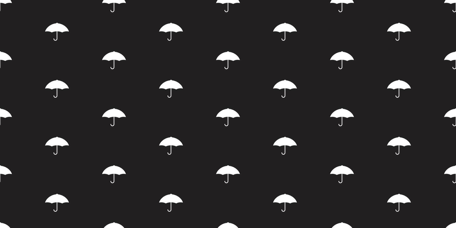 umbrella seamless pattern rain raining season cartoon doodle gift wrapping paper tile wallpaper repeat background illustration black design isolated vector