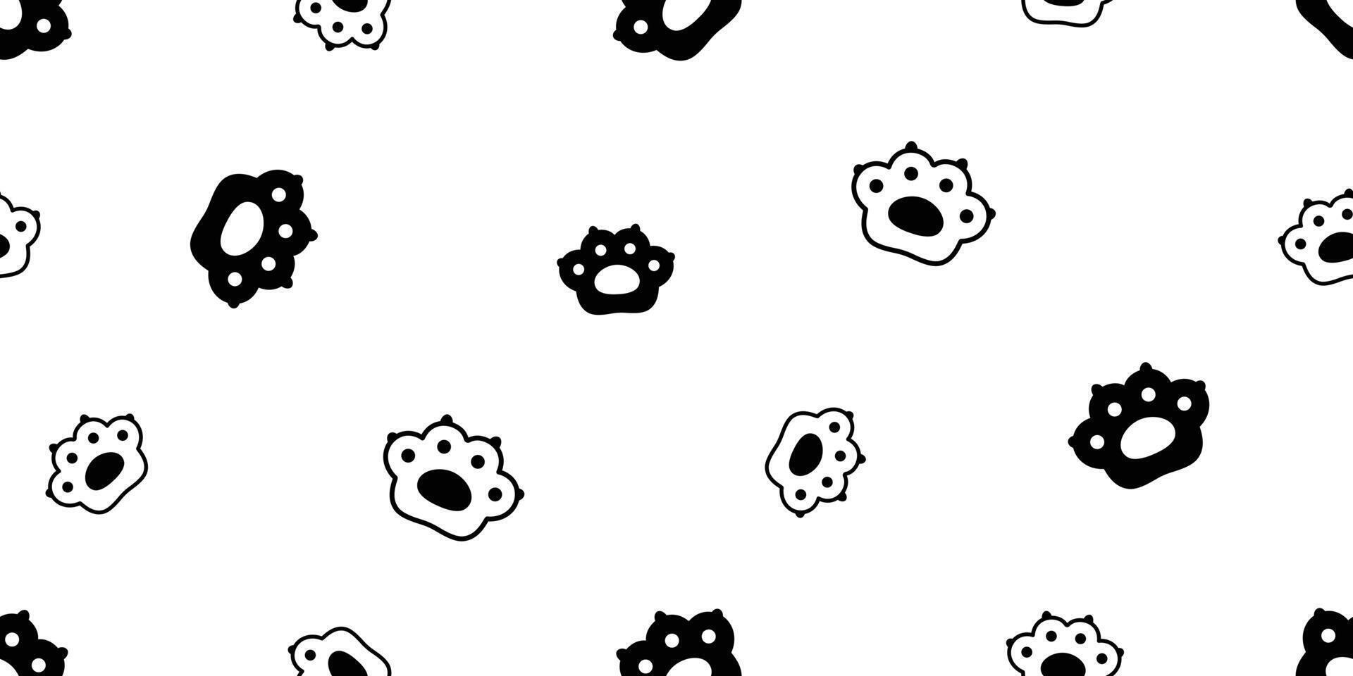 dog paw seamless pattern cat footprint kitten puppy french bulldog pet cartoon doodle gift wrapping paper tile background repeat wallpaper illustration design isolated vector