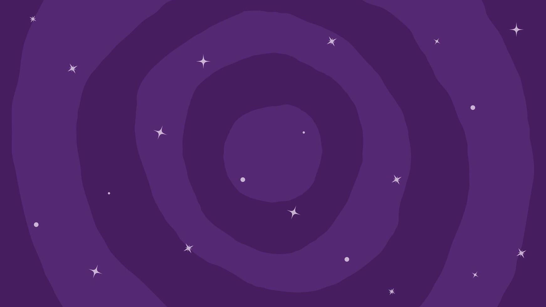 dark purple magic mystical outer space background with stars vector