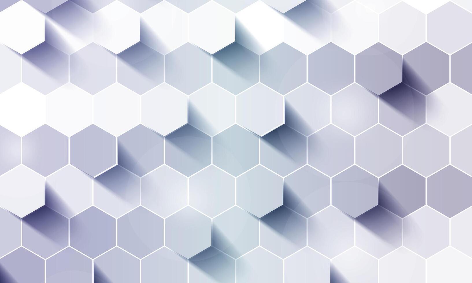 Abstract mosaic embossed hexagon. honeycomb grey background. soft light background. vector