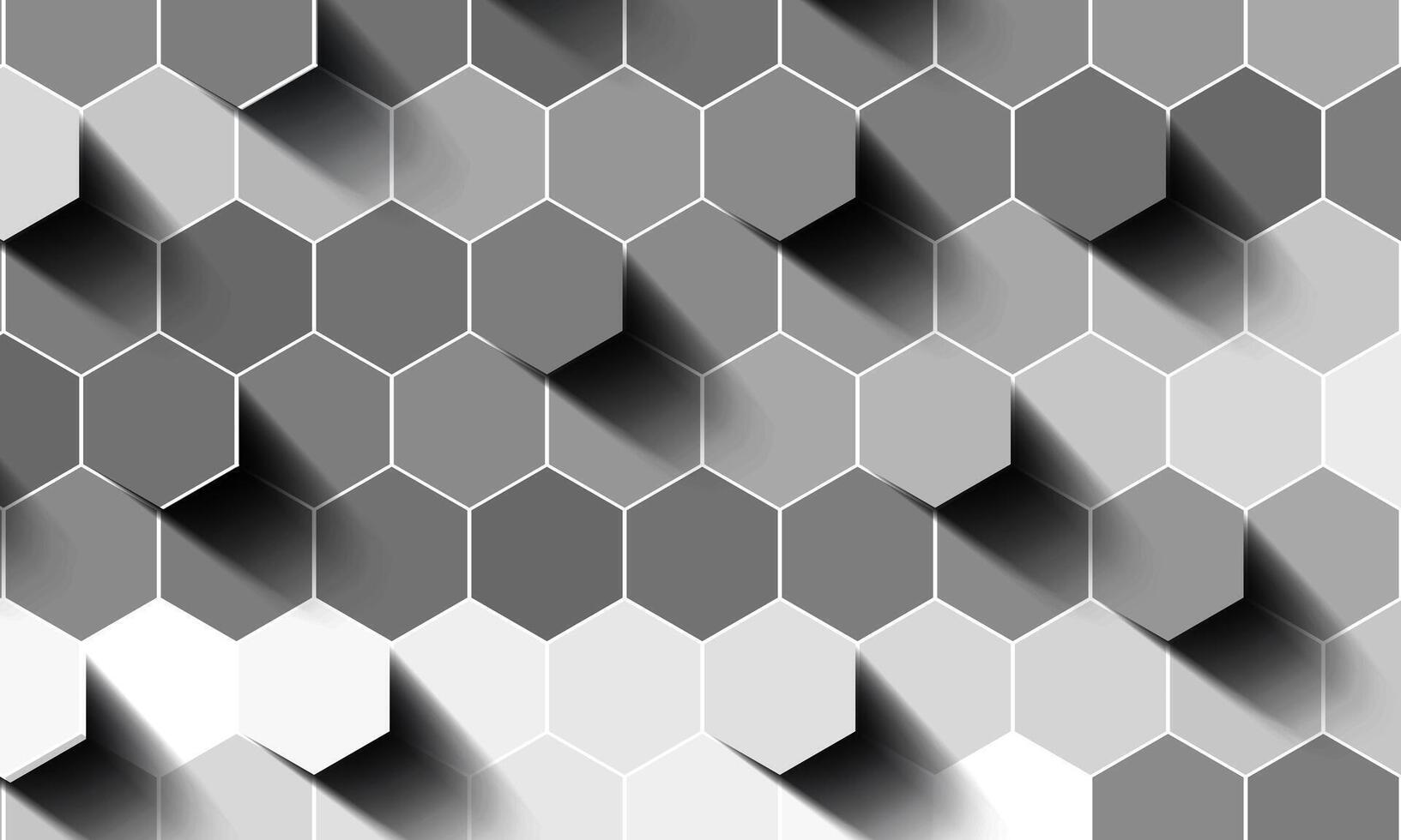 Abstract mosaic embossed hexagon. honeycomb grey background. modern pattern wallpaper. vector