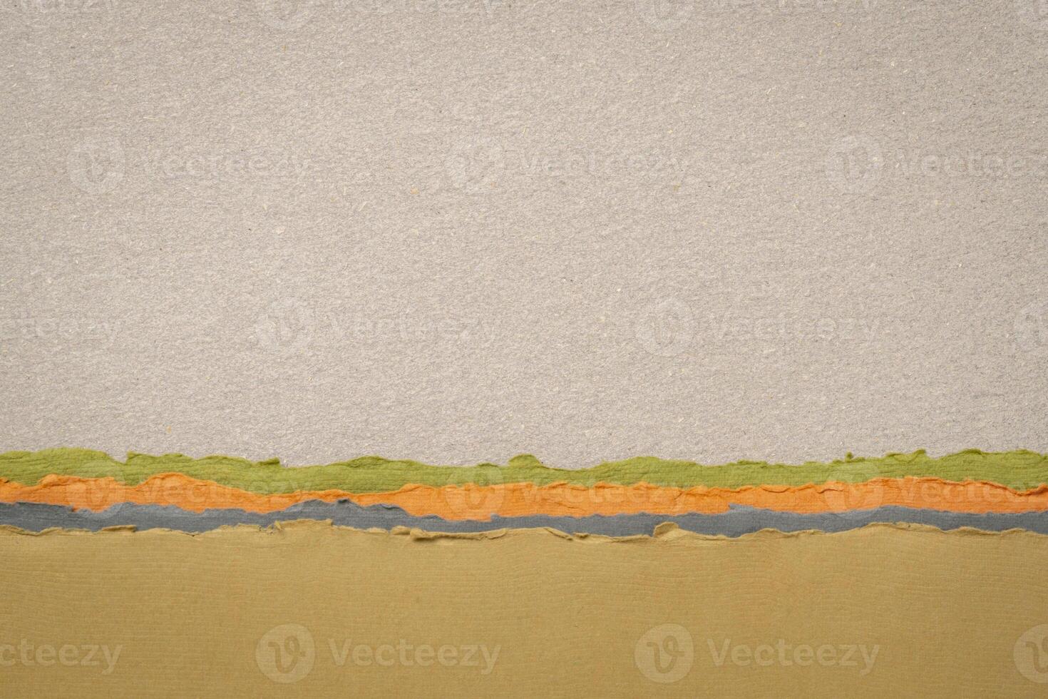 abstract landscape in pastel tones, a collection of handmade art papers photo