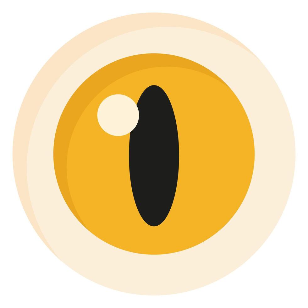 Eye ball icon isolated on white background. vector