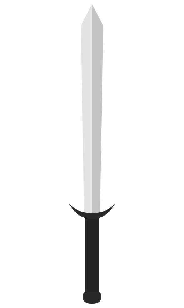 Sword flat icon isolated on white background. vector