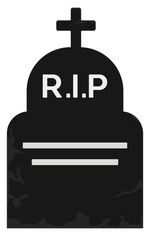 Graveyard flat icon isolated on white background. vector